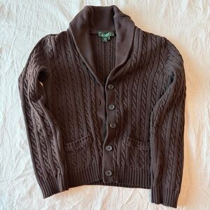 Ralph Lauren Dark Brown Knit Sweater